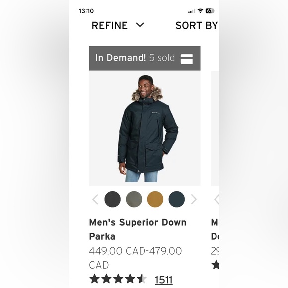 Winter Superior Down Parka… with hooded fur - Picture 2 of 4
